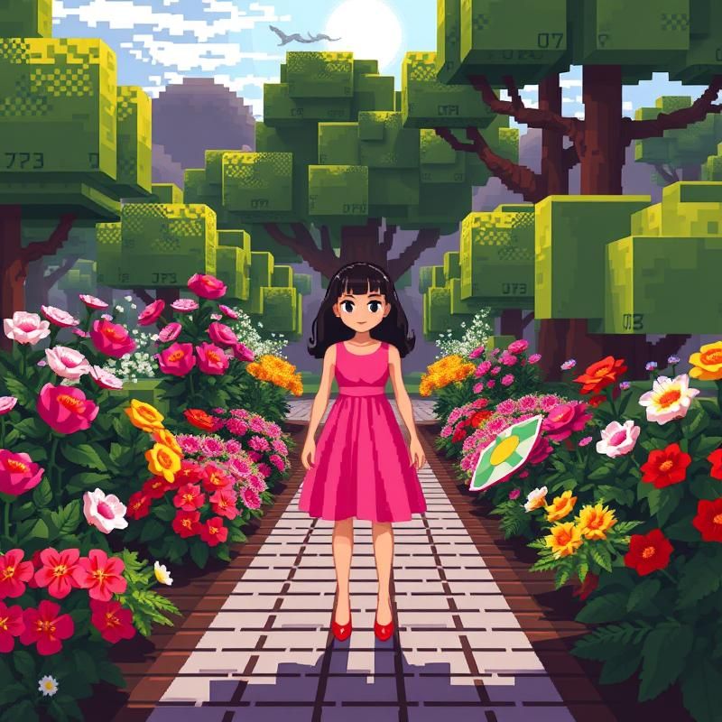 8-bit art style AI art
