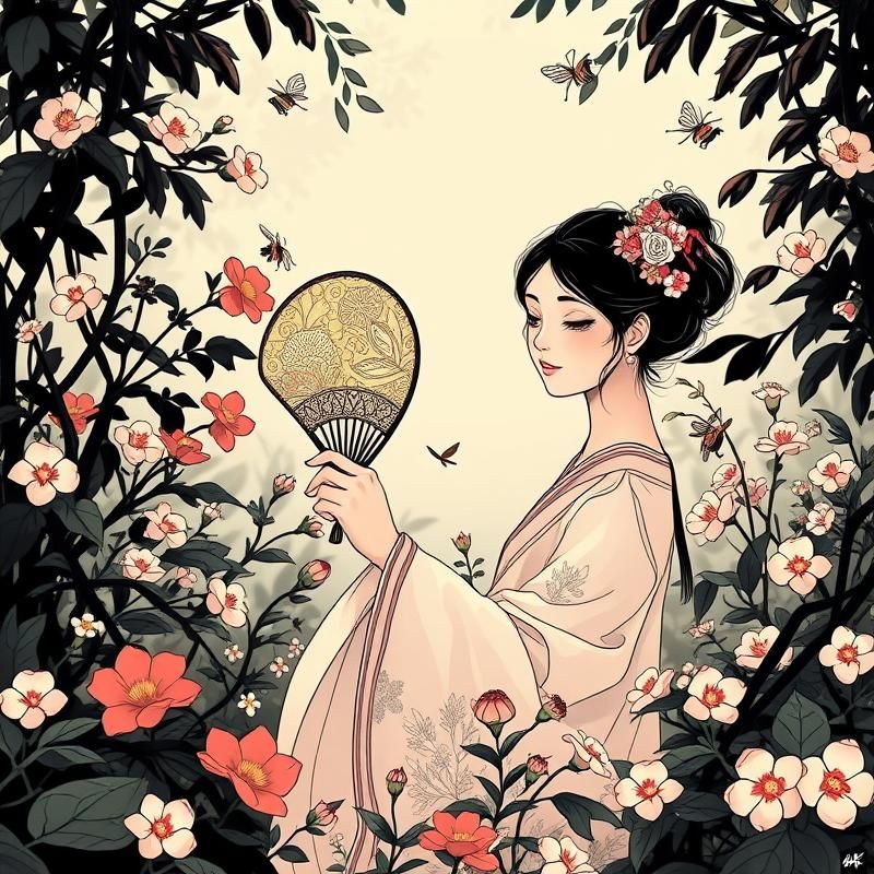 lithograph style AI art