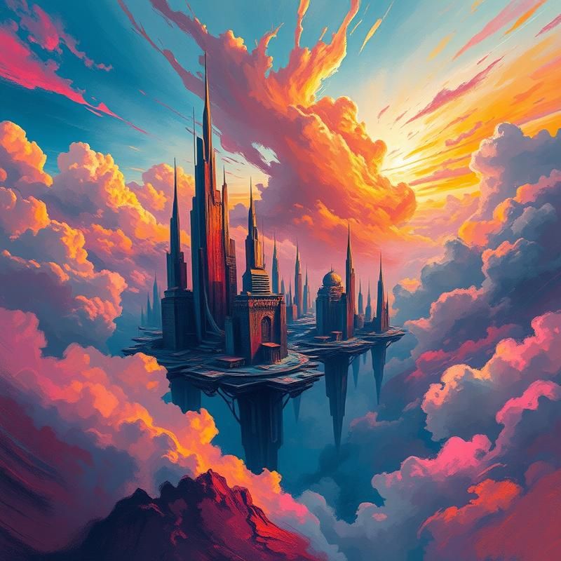 abstract style AI art