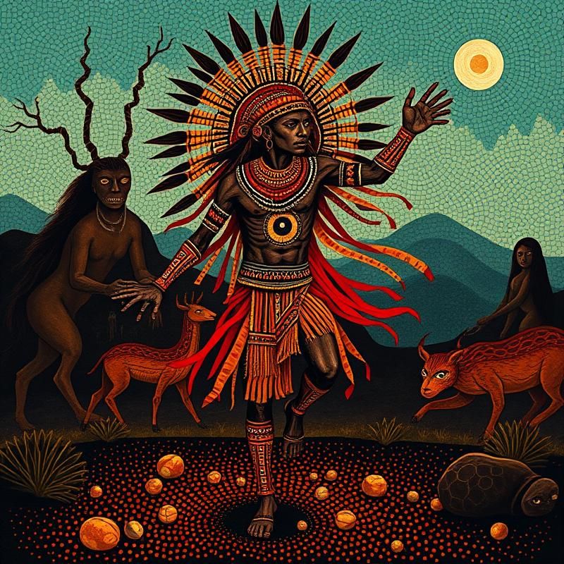 aboriginal art style AI art