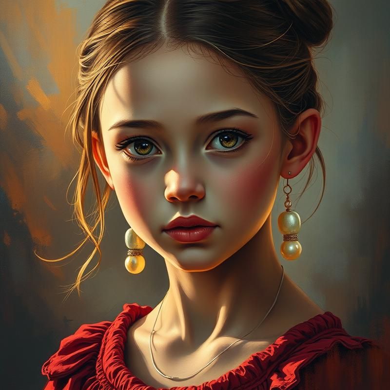 oil painting style AI art