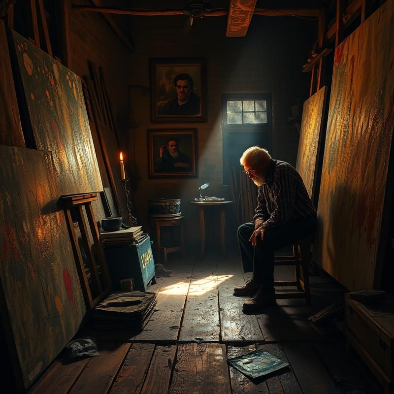 oil painting style AI art