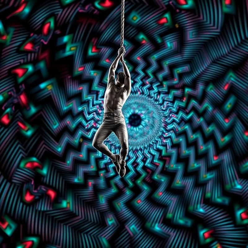op art style AI art