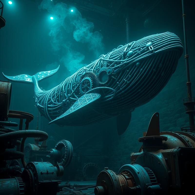 industrial style AI art