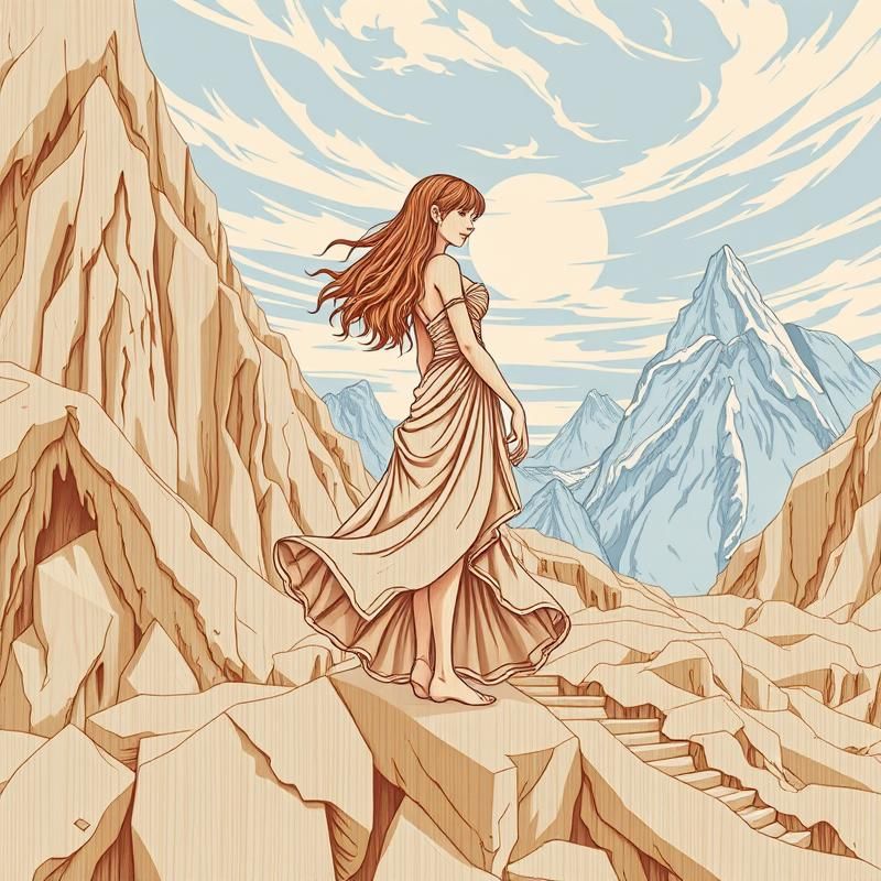 woodcut style AI art