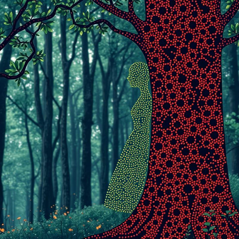 pointillism style AI art