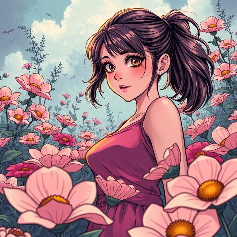 comic book style AI art