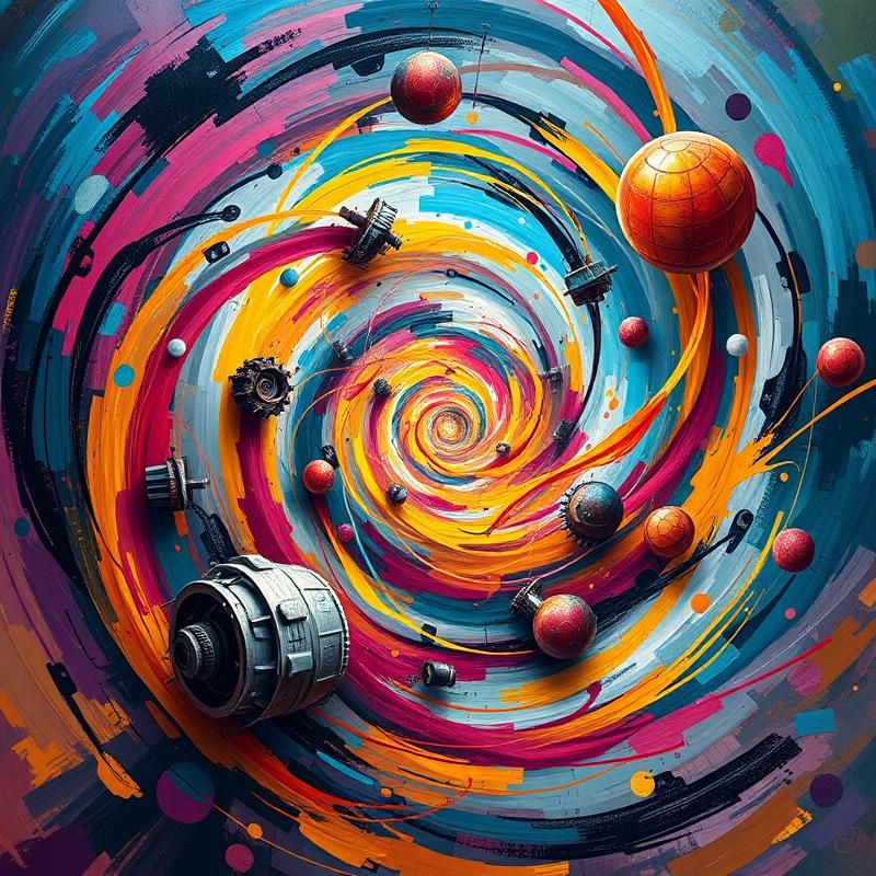 abstract style AI art