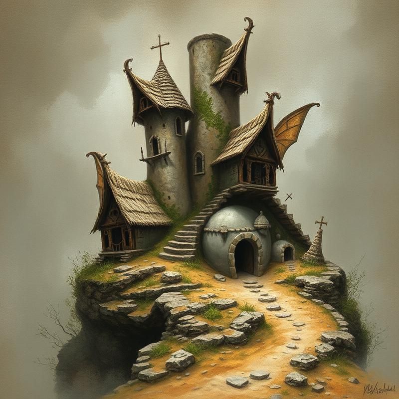 primitive style AI art