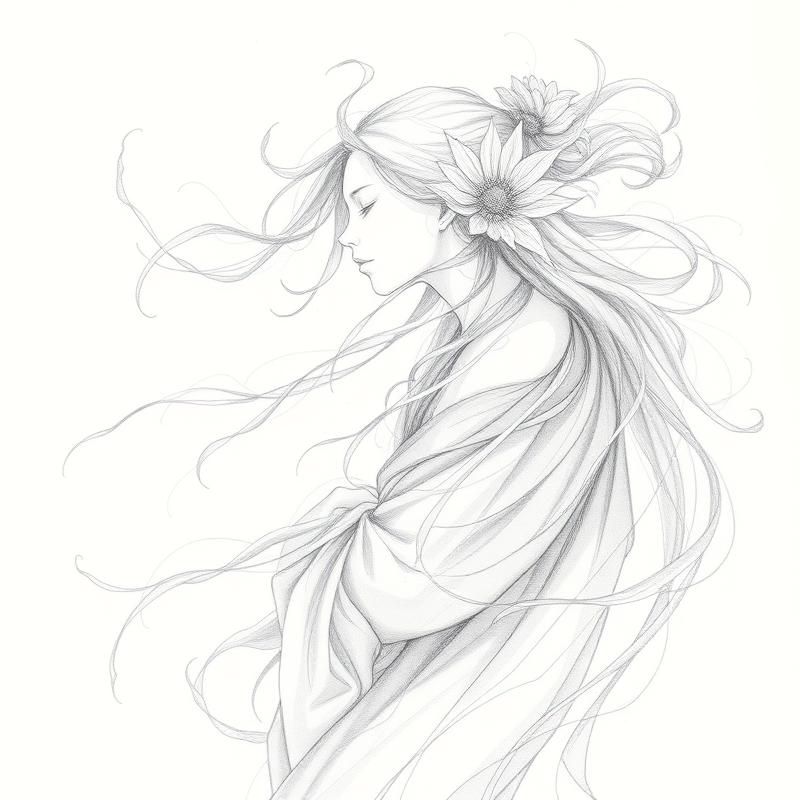 pencil sketch style AI art
