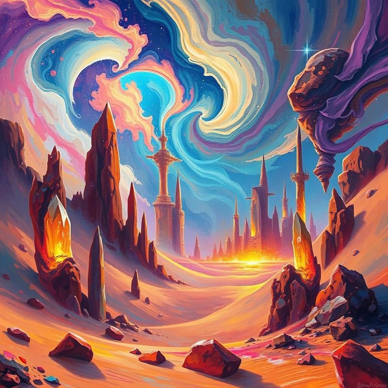 abstract style AI art