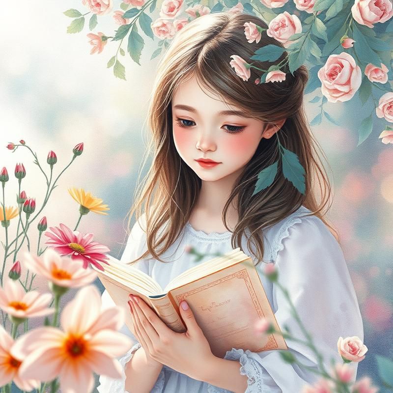 watercolor style AI art