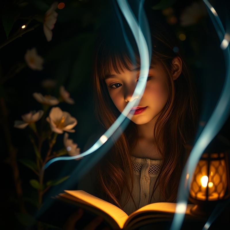 light painting style AI art