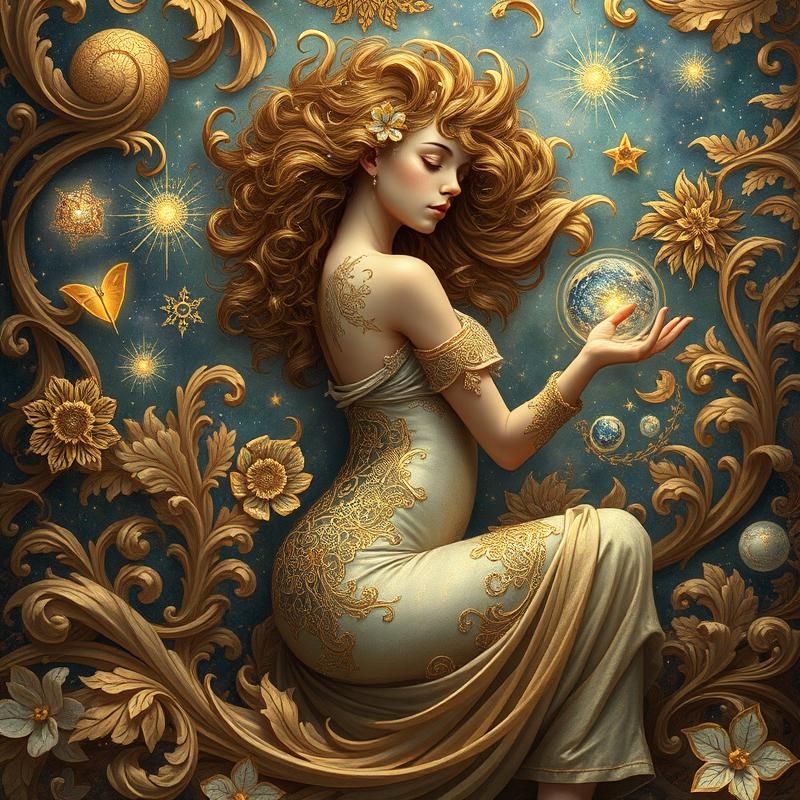 rococo style AI art