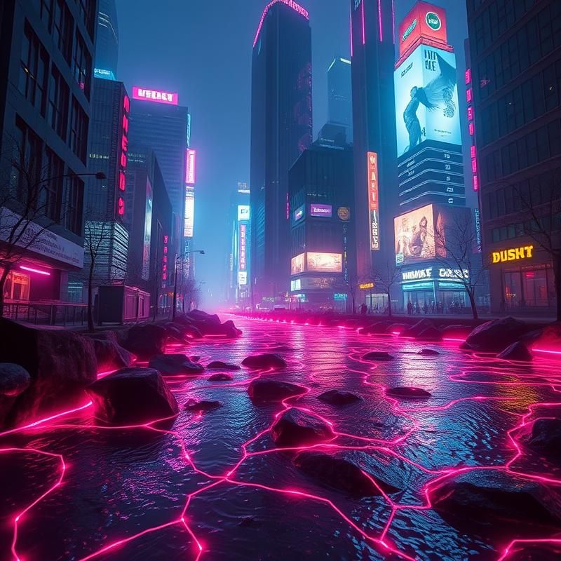 cyberpunk style AI art