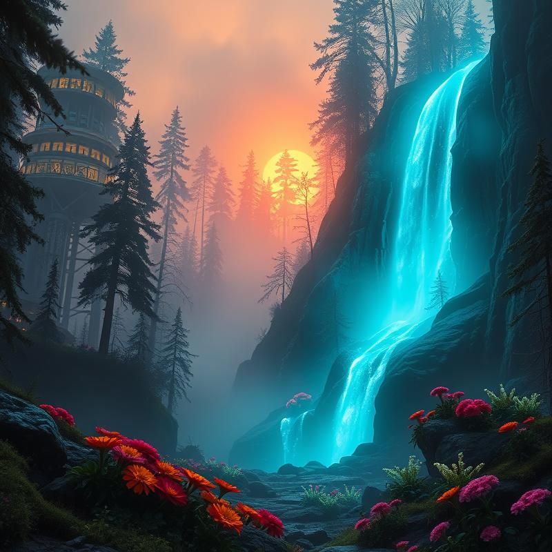 sci-fi art style AI art