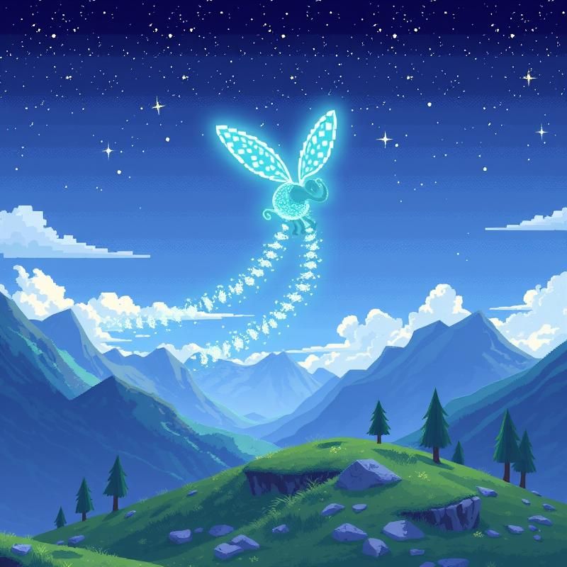 pixel art style AI art