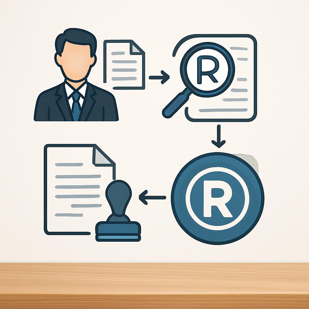 Схема процесса регистрации товарного знака