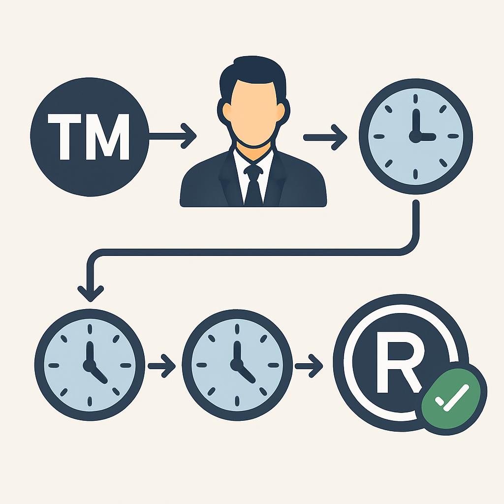 Хронология обслуживания и продления товарного знака