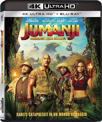 Jumanji - Benvenuti nella giungla (2017) Full Blu-Ray 4K 2160p UHD HDR 10Bits HEVC ITA DTS-HD MA 5.1 ENG Atmos/TrueHD 7.1 MULTI