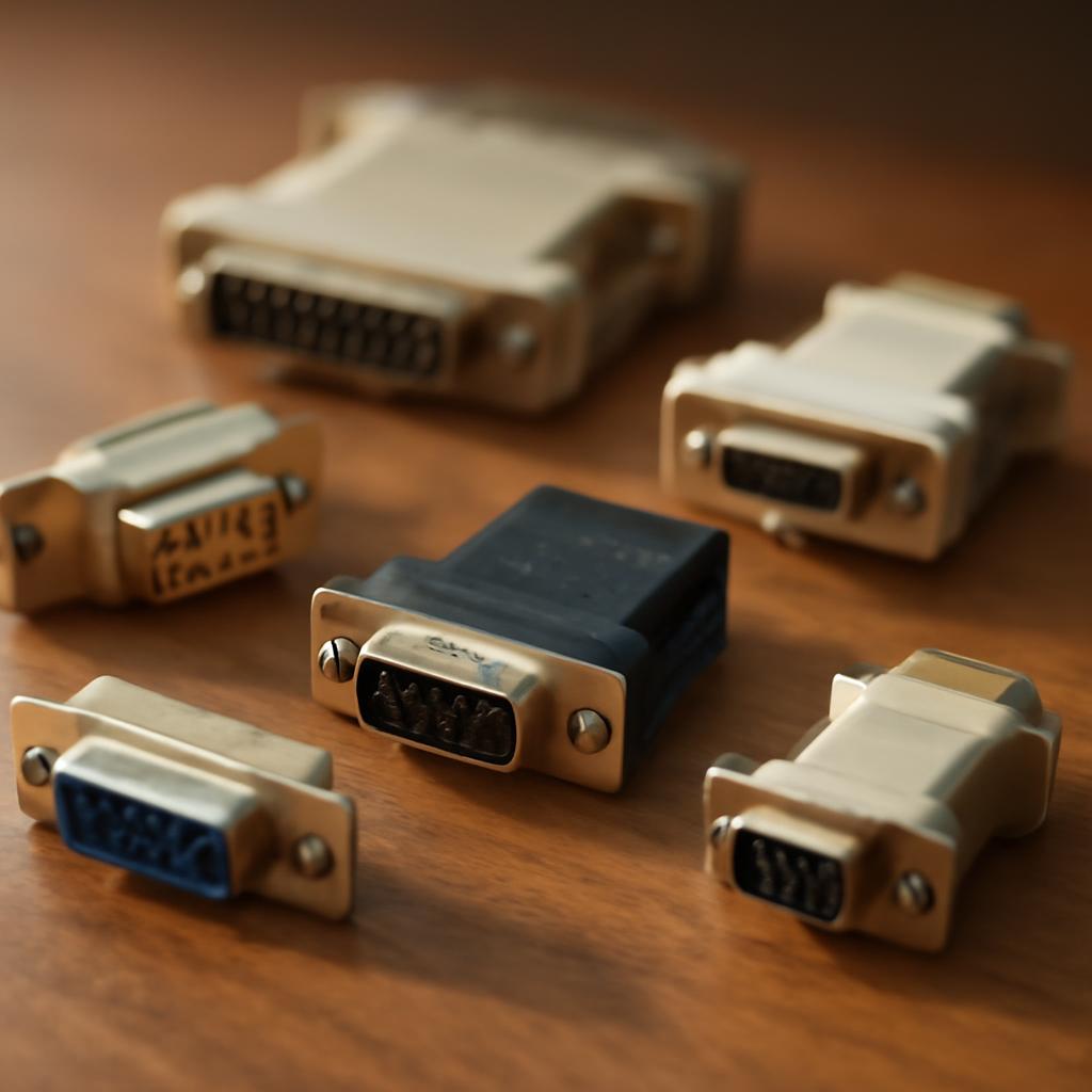 Разъёмы D-Sub различных типов и переходники для подключения оборудования