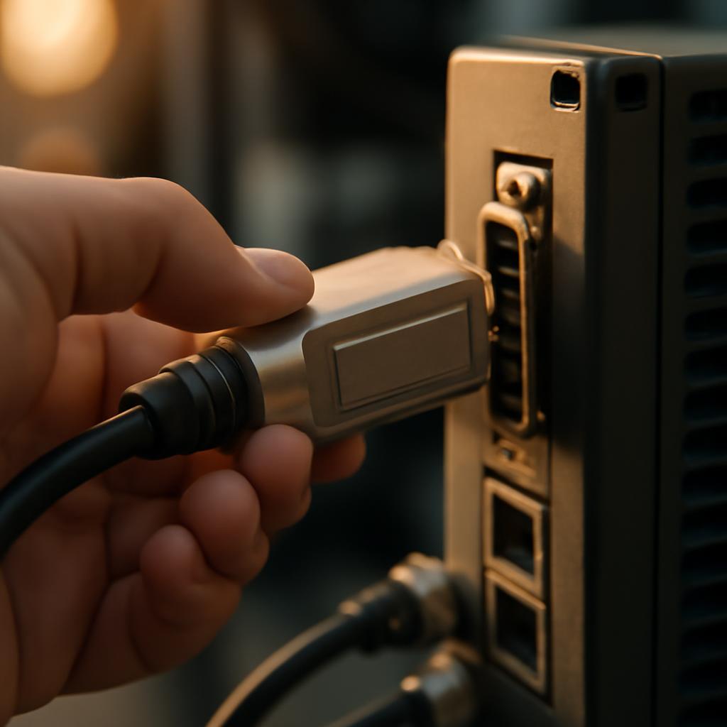 Подключение разъема D-sub к промышленному контроллеру