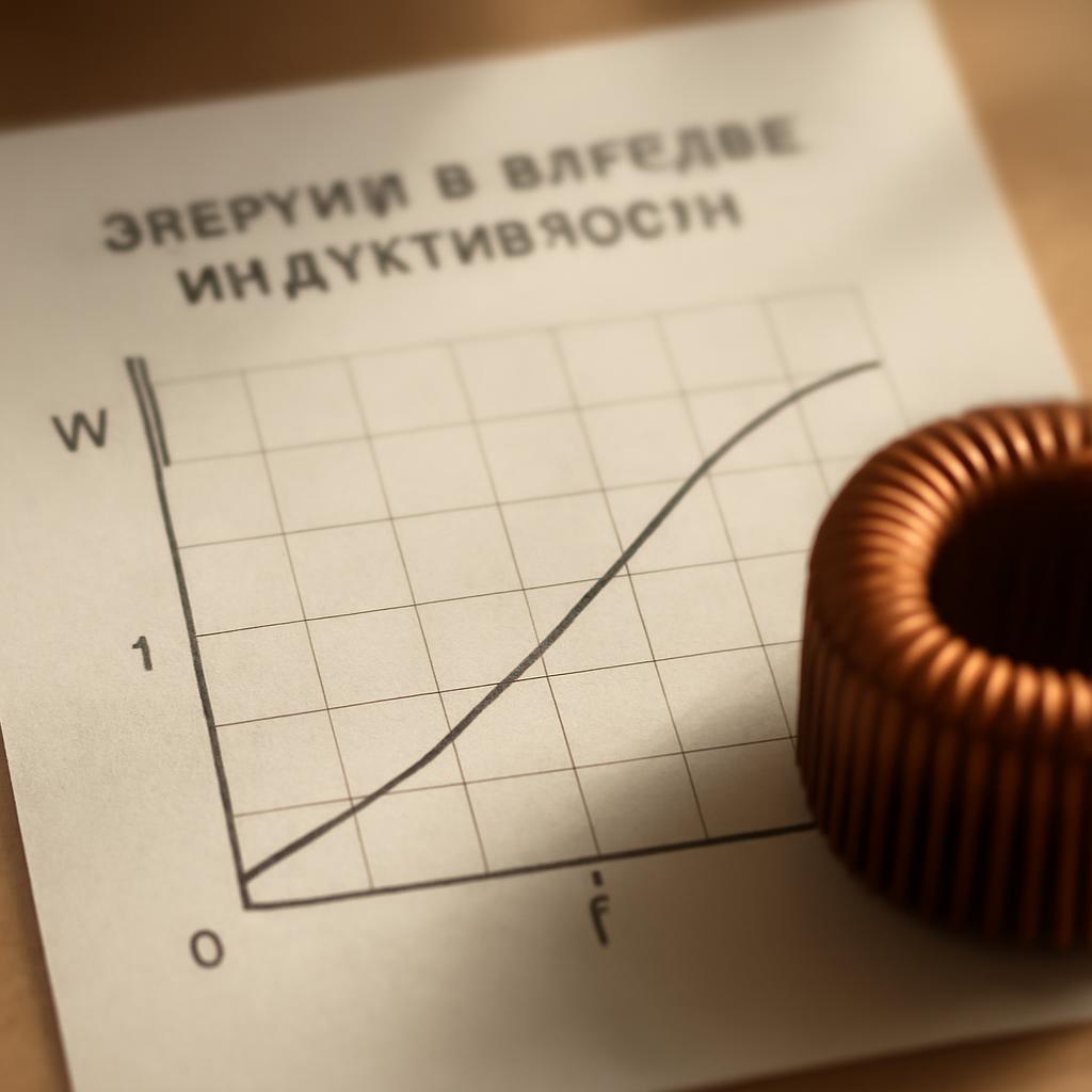 График расчета энергии в катушке индуктивности