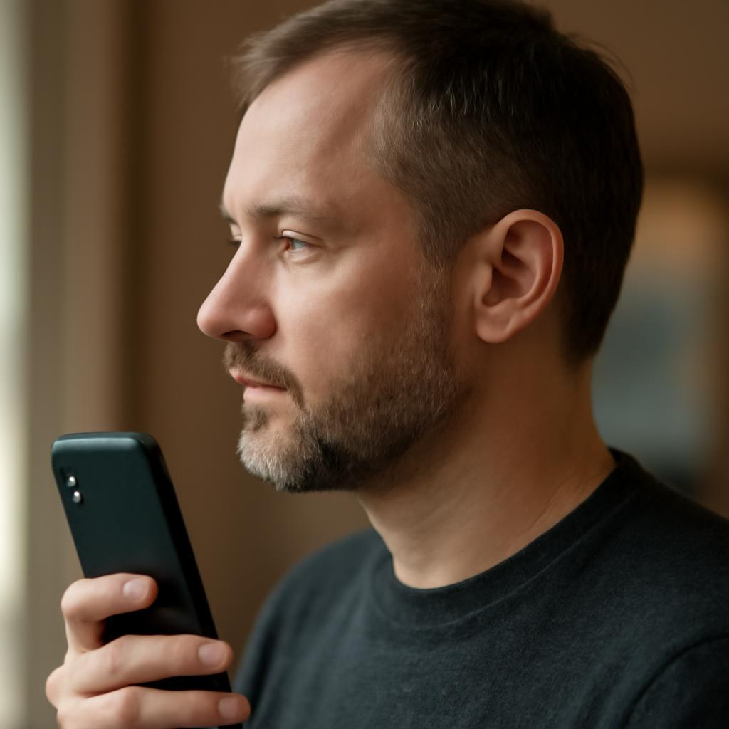 Дмитрий Волков — портрет опытного специалиста по мобильным технологиям в профиль