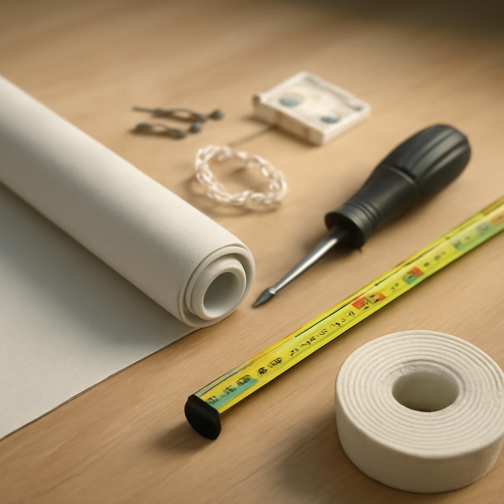 Необходимые инструменты для монтажа рулонных штор