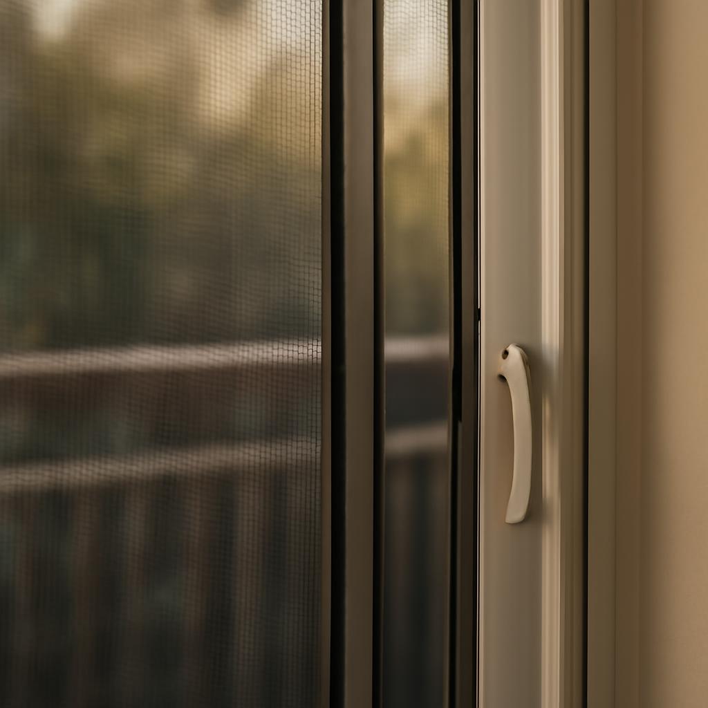 Магнитная москитная сетка на балконной двери