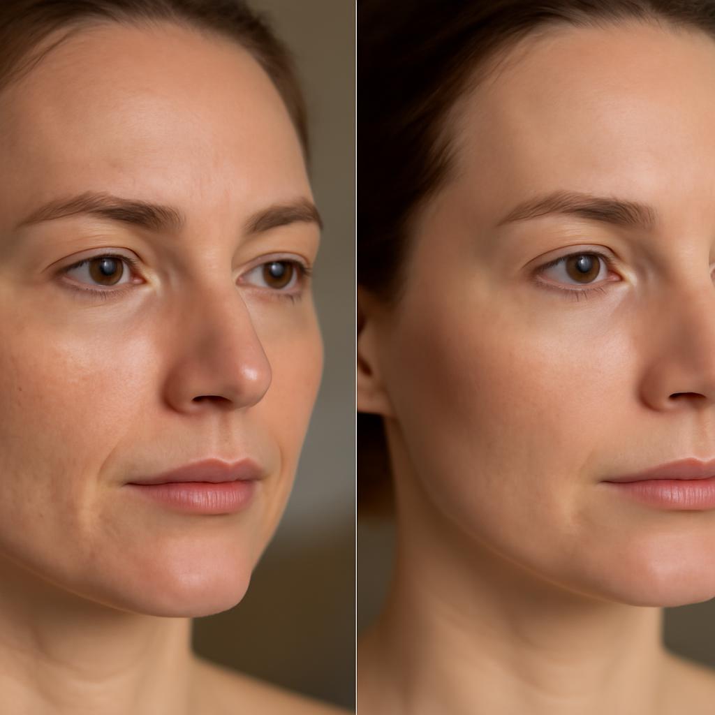 Фото до и после процедуры мезотерапии с мезококтейлем