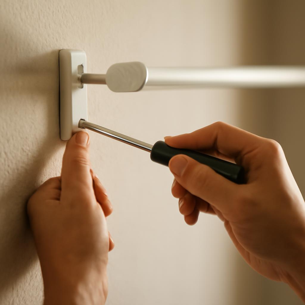 Пошаговый процесс установки карниза для штор на стену