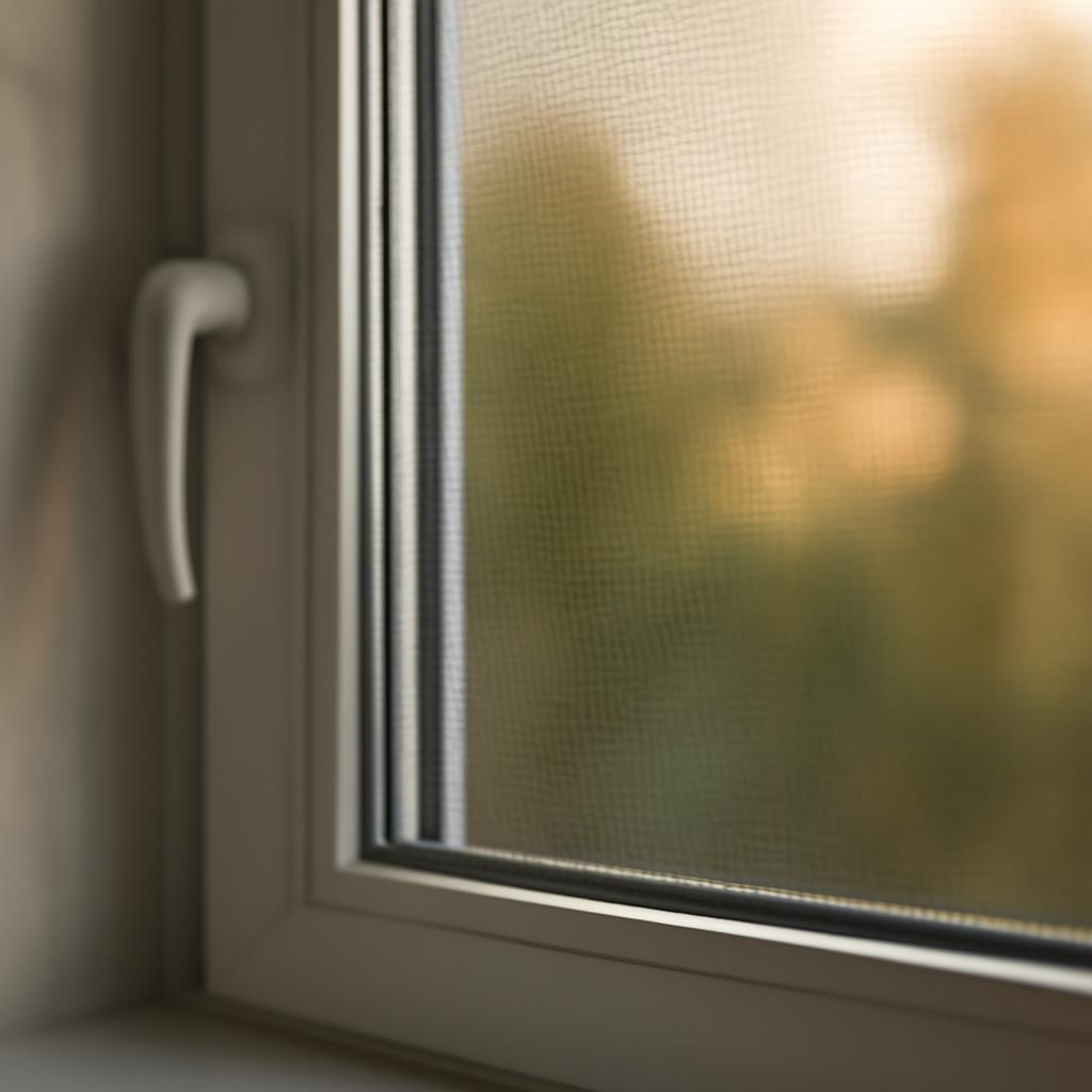 Москитная сетка на пластиковом окне в квартире