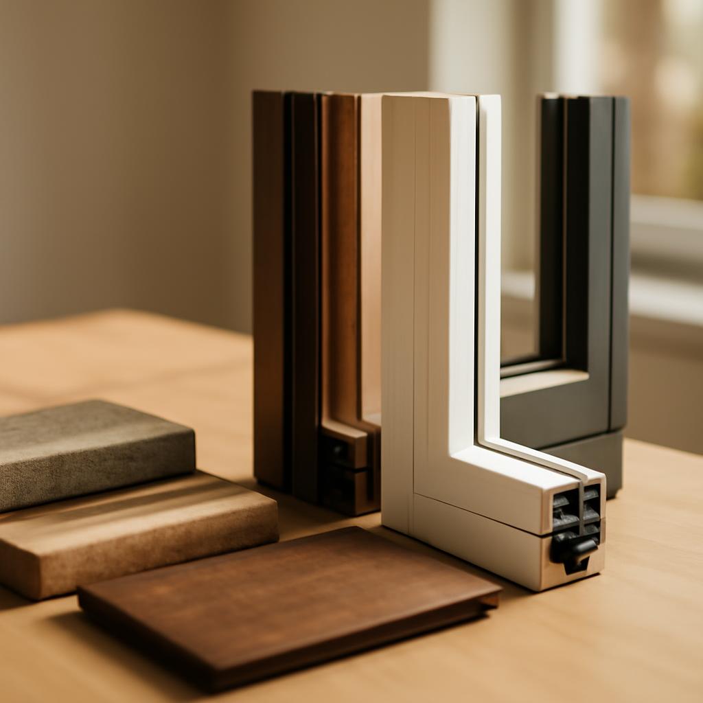 Различные материалы для премиум-окон в интерьере