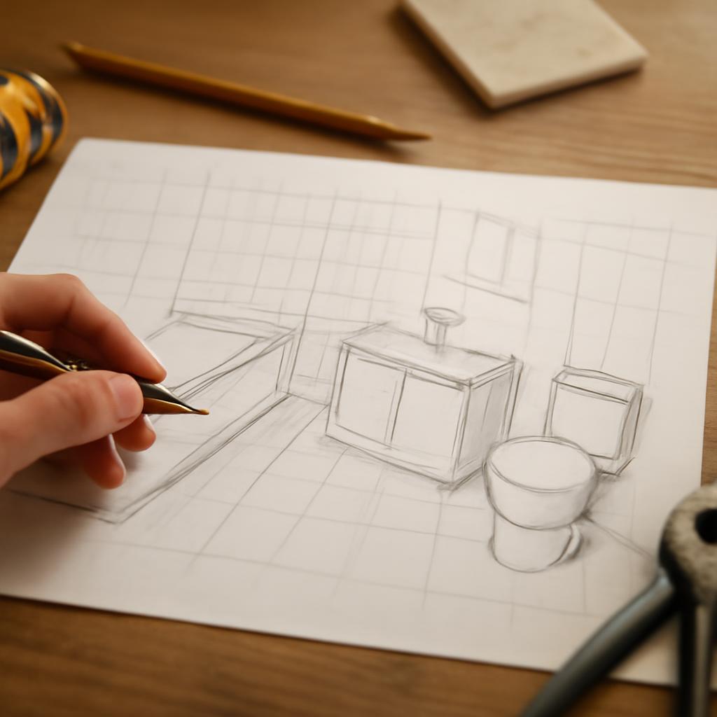 Схема планирования ремонта ванной комнаты