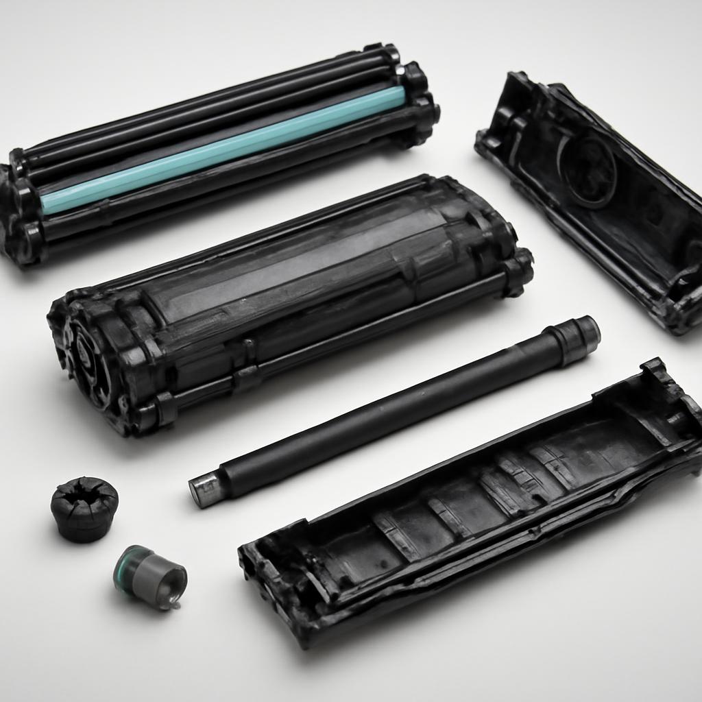 Картридж для принтера HP LaserJet P1102 в разобранном виде