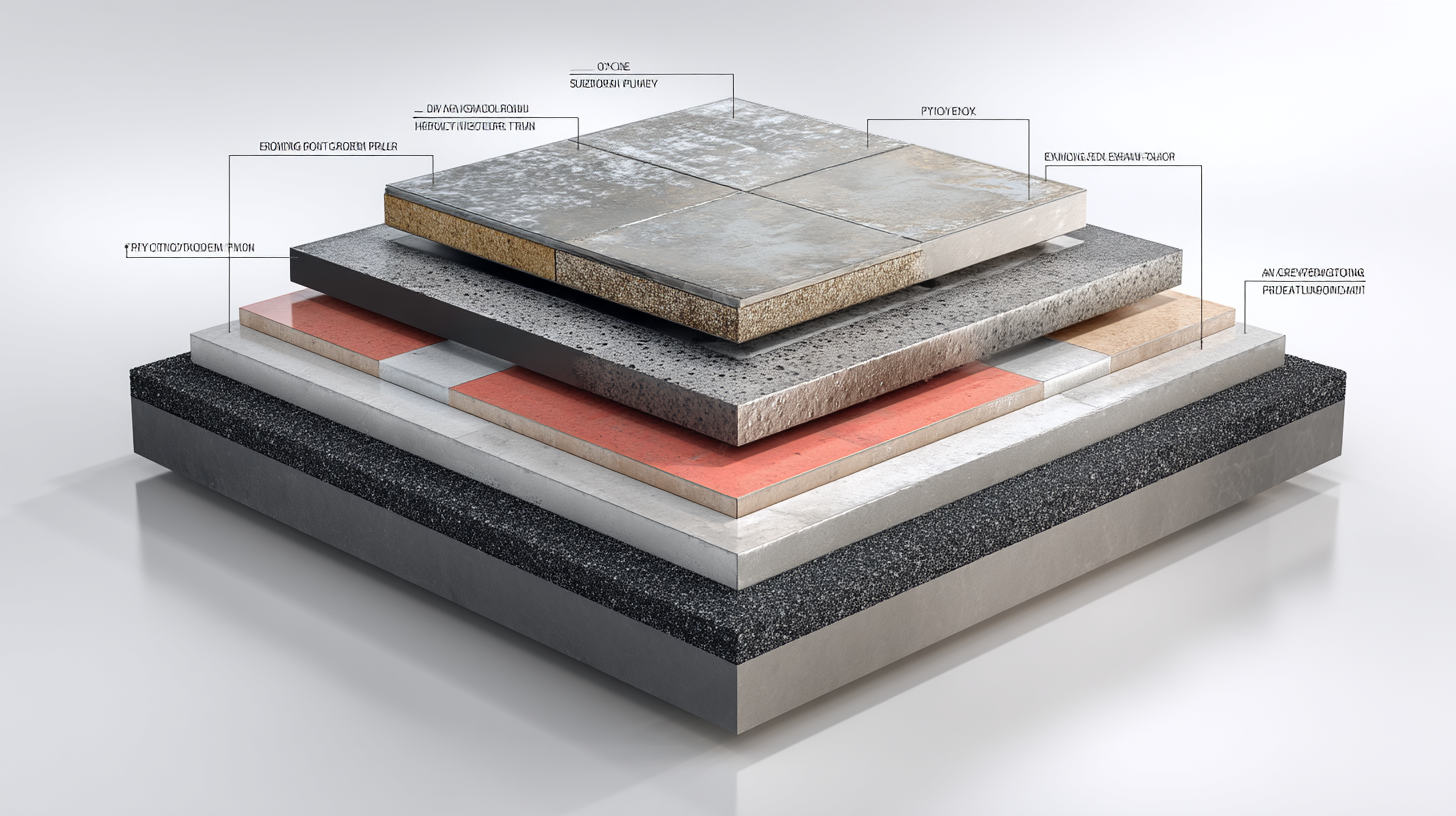 Схема устройства промышленного пола с полимерным покрытием