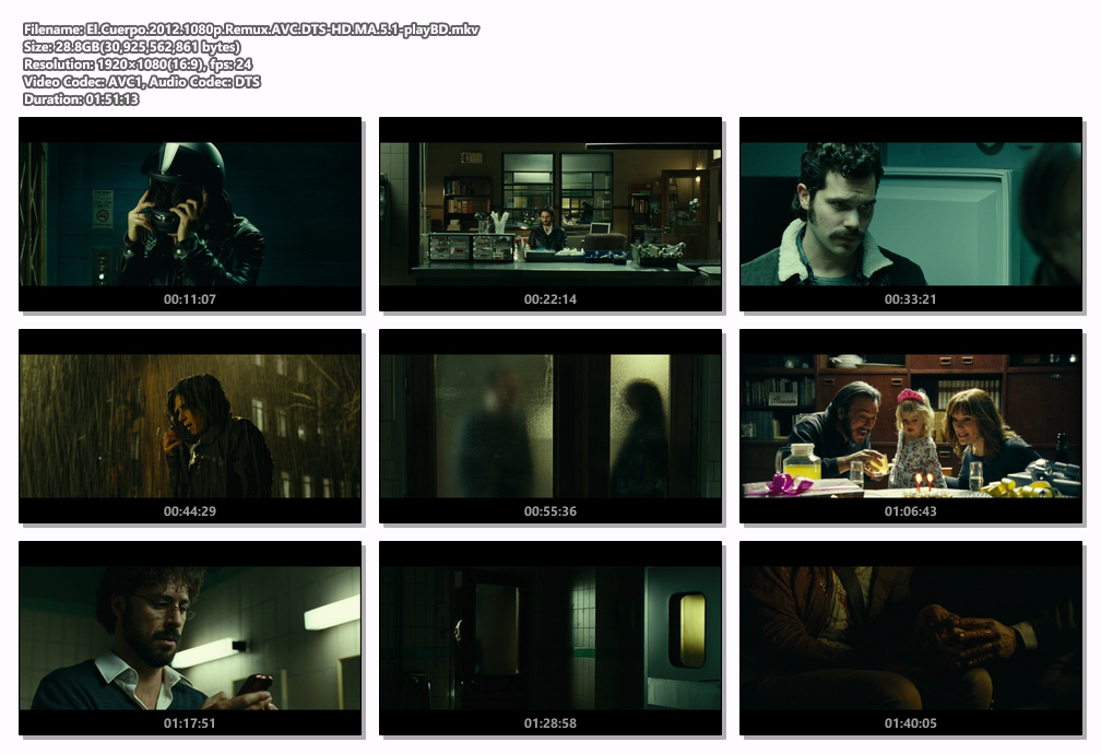 El Cuerpo 2012.1080p Remux AVC DTS-HD MA 5.1-playBD screenshots