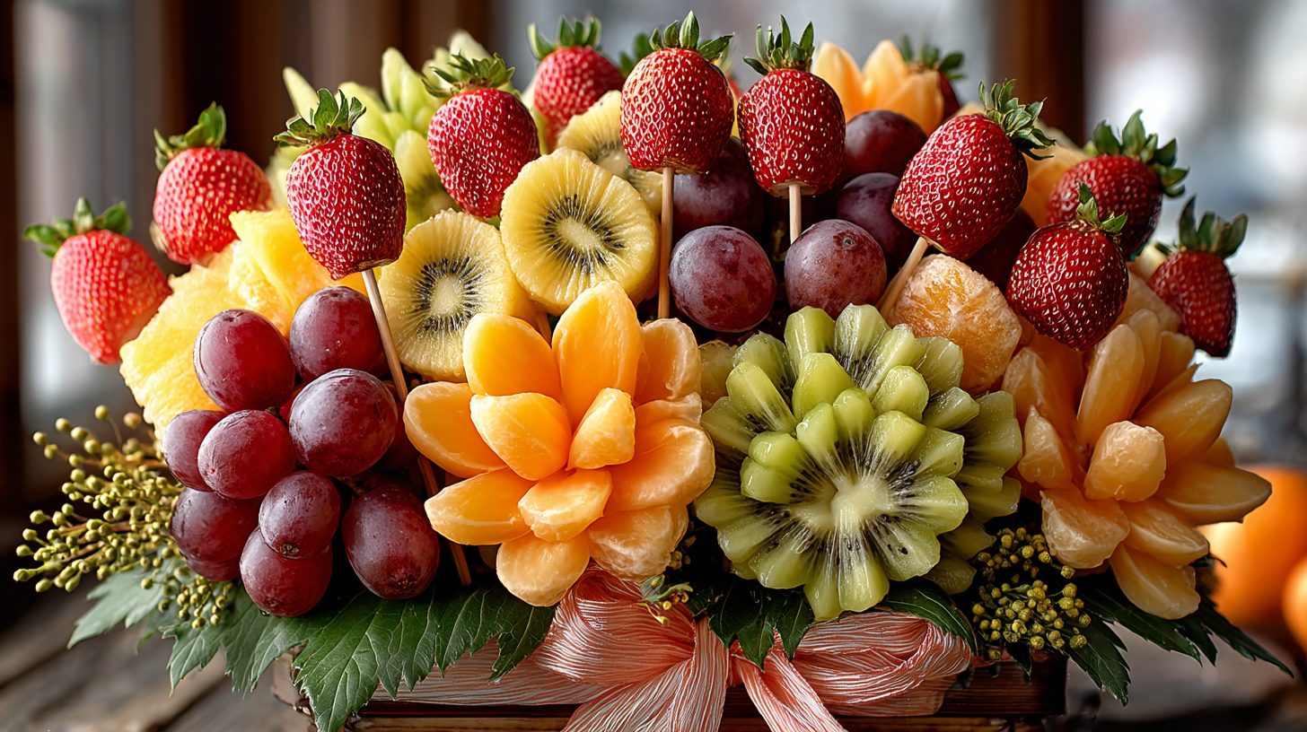 Фруктовый съедобный букет для подарка в Томске