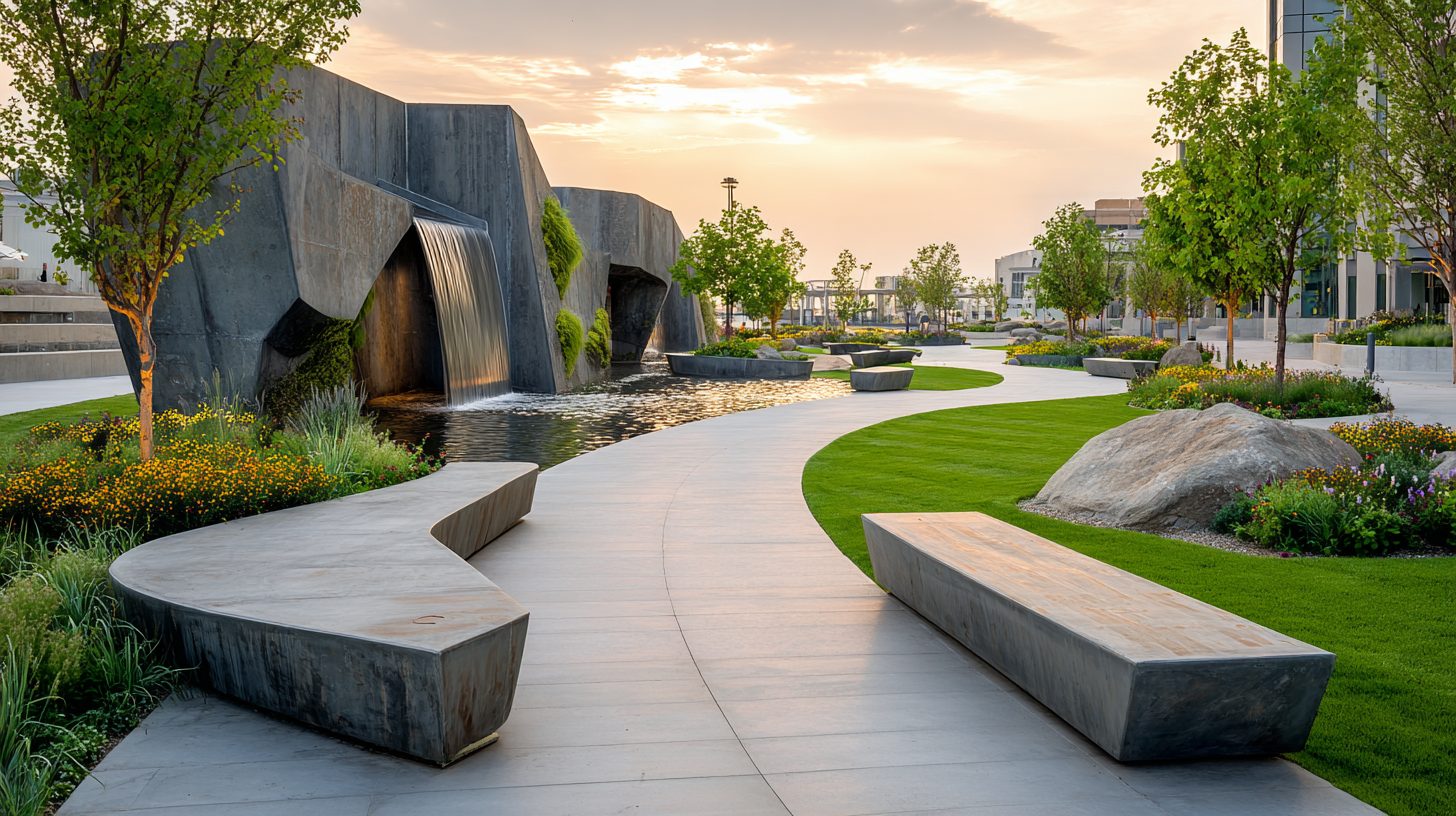 Применение бетона в благоустройстве территории