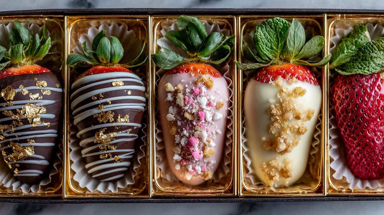 Сравнение наборов клубники в шоколаде от разных сервисов