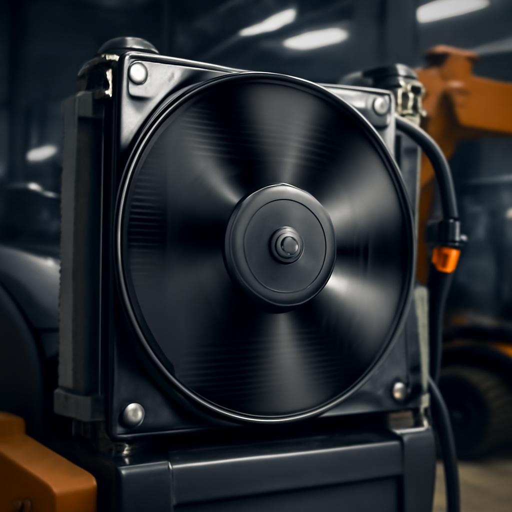 Осевой вентилятор 24 В в системе охлаждения строительной техники