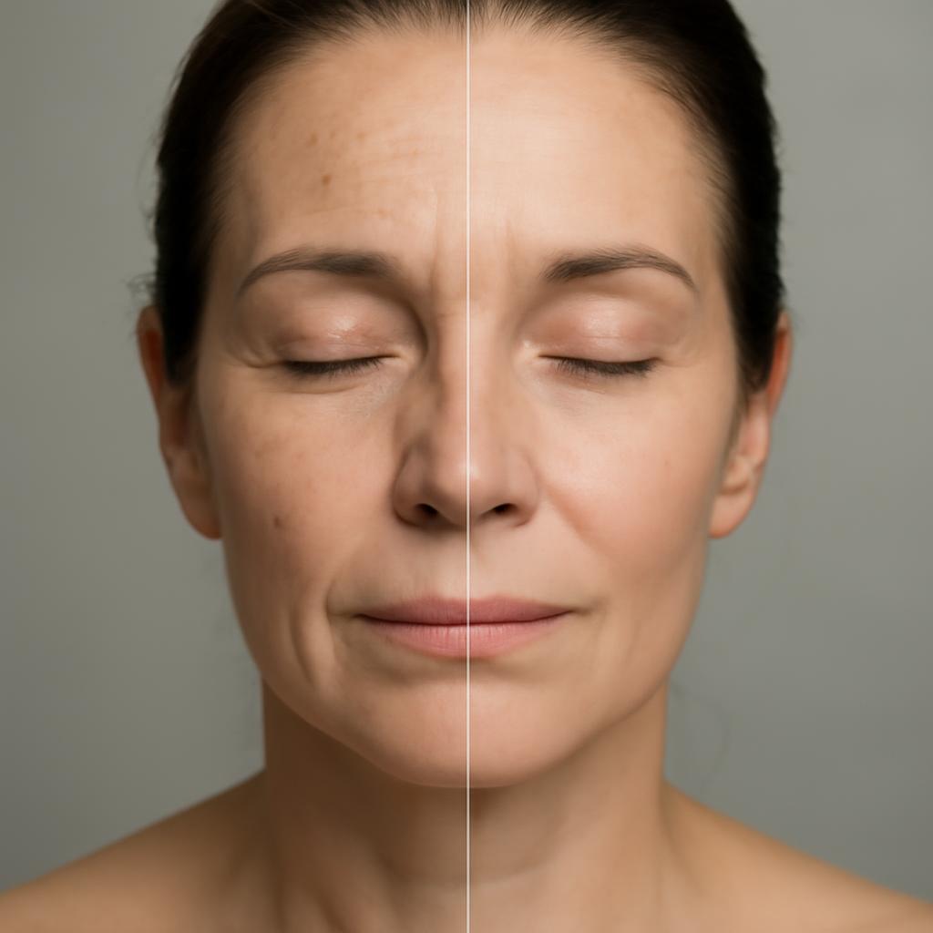 Результаты пилинга Rose de Mer для зрелой кожи: фото до и после