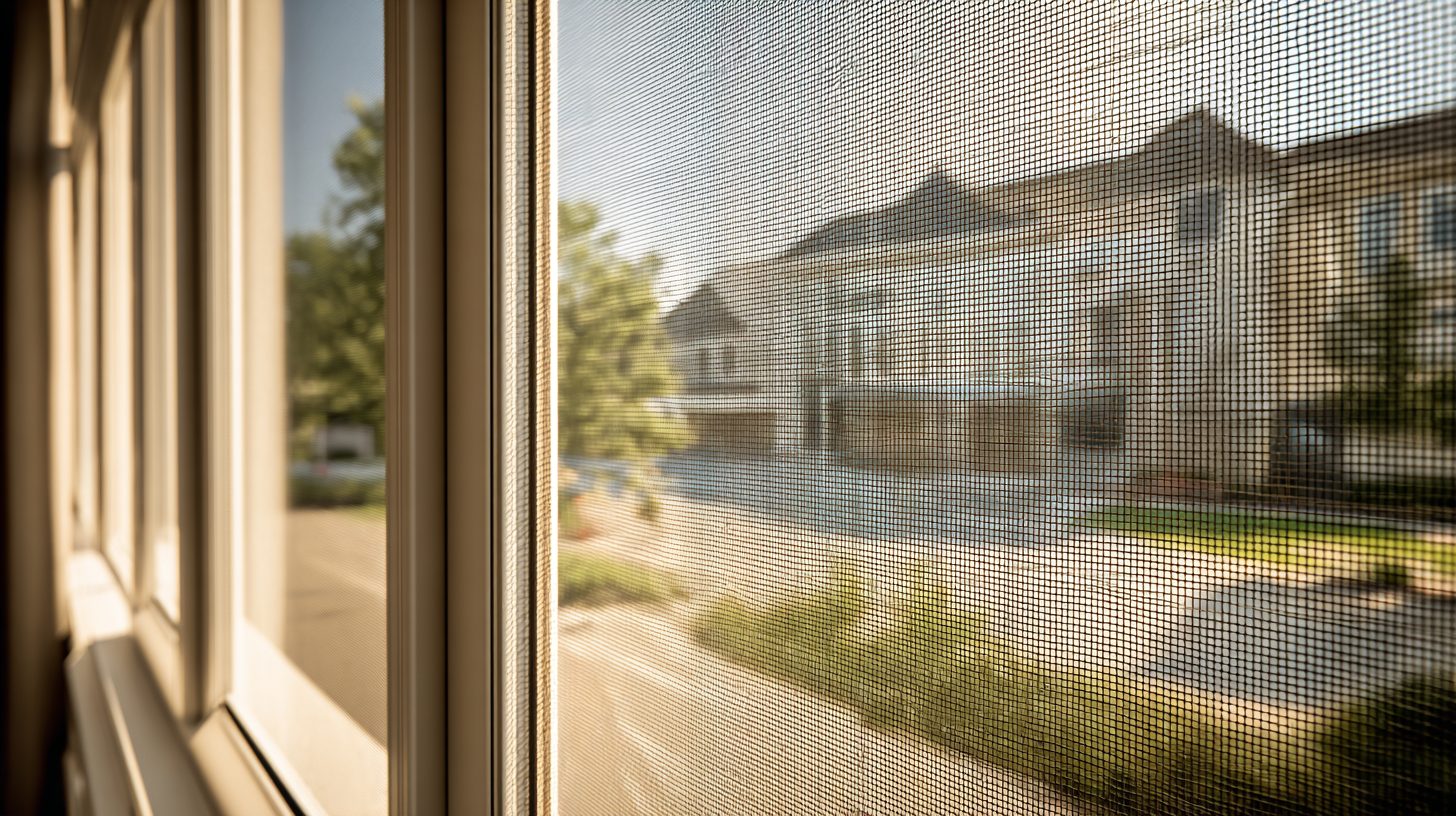 Различные типы антипыльцевых сеток на окнах
