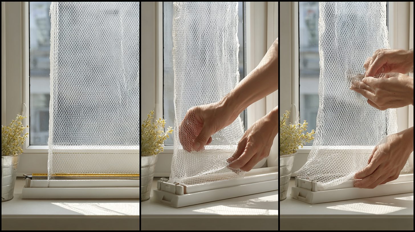 Пошаговая установка москитной сетки на пластиковое окно