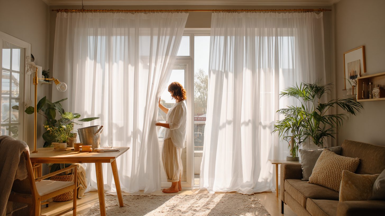 Подготовка штор к чистке в домашней обстановке