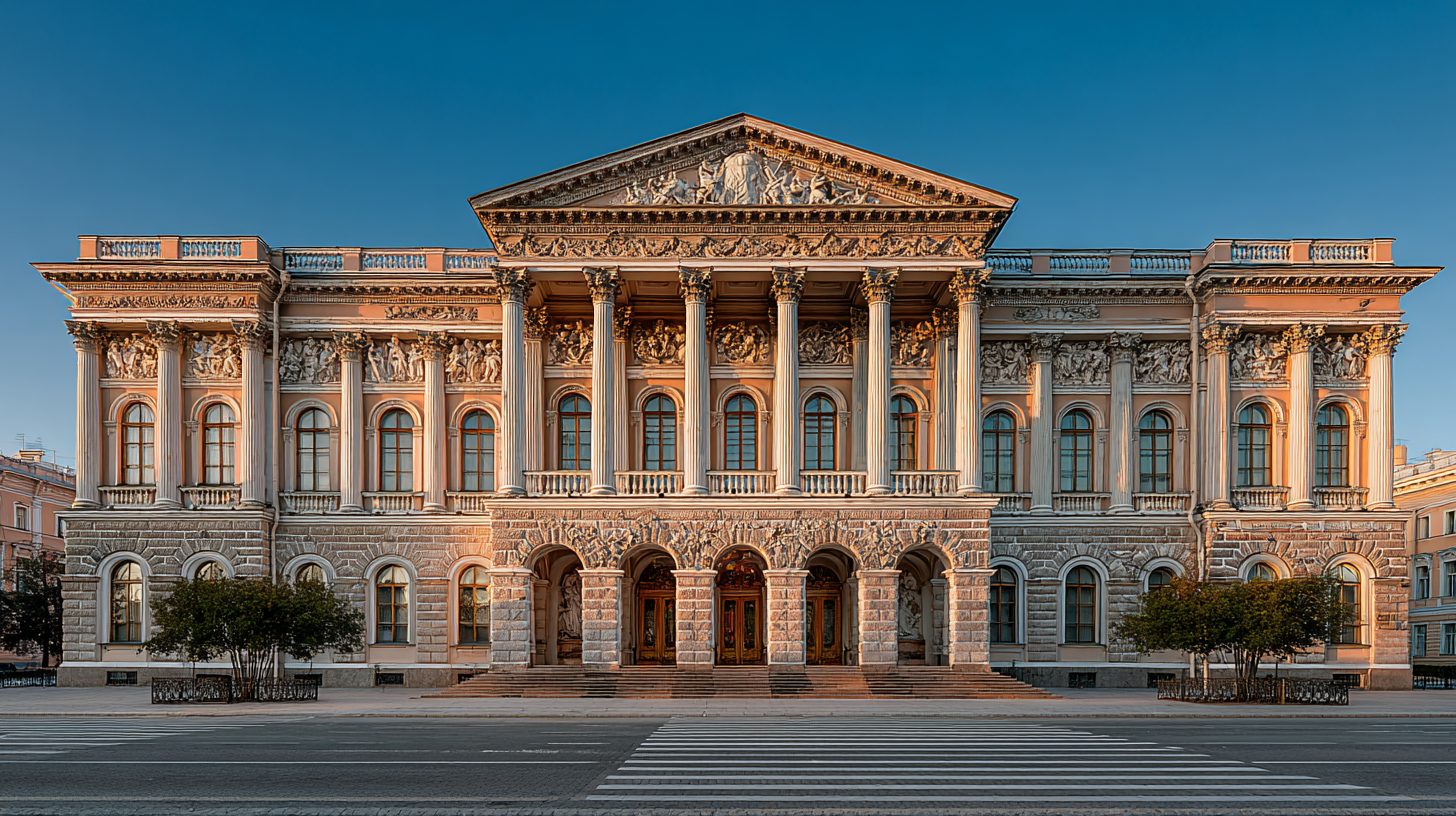 Фасад Русского музея в Михайловском дворце