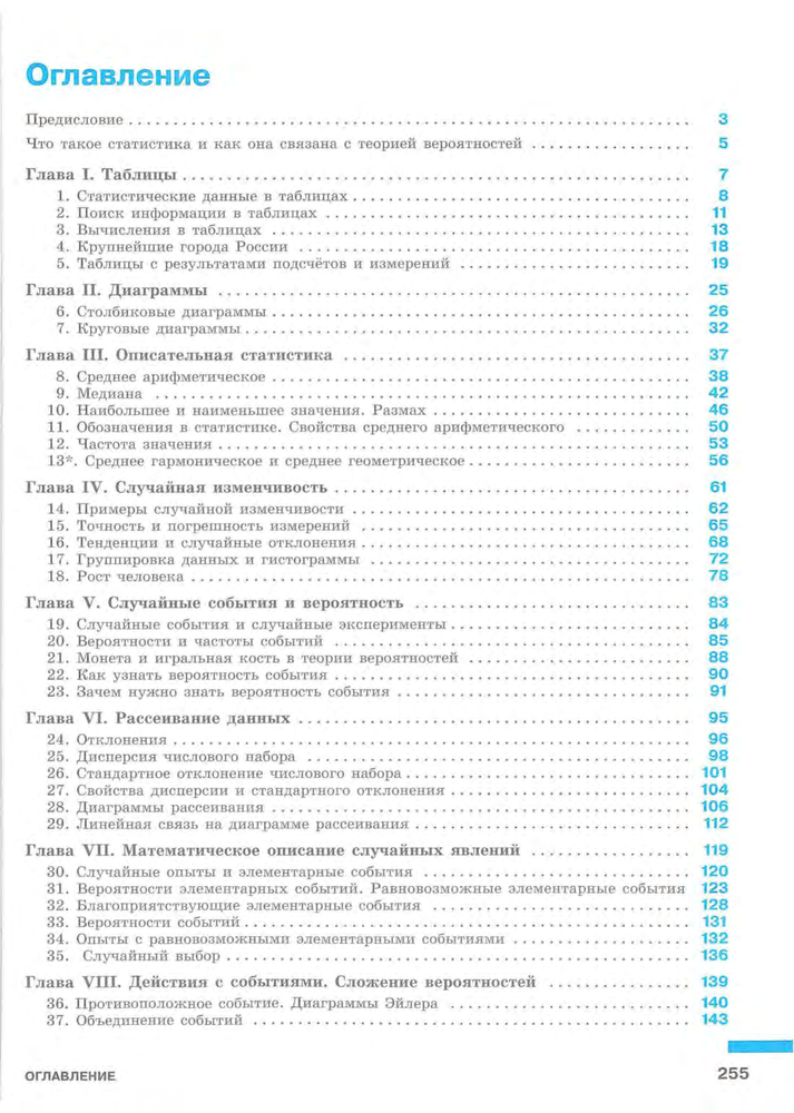 Содержание 1 Высоцкий - Теория вероятностей и статистика 7-9 Учебное пособие.png