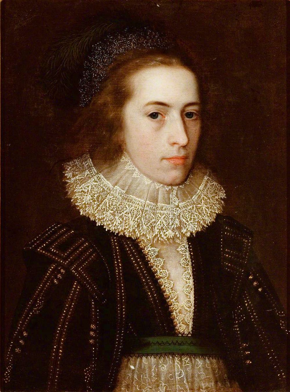 17 unknown artist Portrait of a Lady (possibly Elizabeth, Queen of Bohemia).jpg