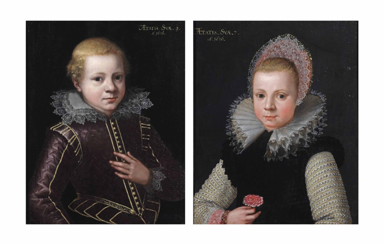 11 - 1616 Circle of Gotthardt de Wedig (Cologne 1583-1641) Portrait of two children.jpg